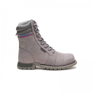 CatFootweat Echo Waterproof Steel Toe Women's Boots Grey | 08JLDAEOF