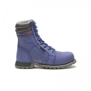 CatFootweat Echo Waterproof Steel Toe Women's Boots Purple | 94IOASPDJ