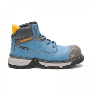 CatFootweat Excavator Superlite Toe Women's Boots Blue | 58FSNPYQW