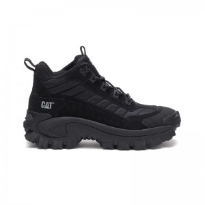 CatFootweat Intruder Mid Men's Casual Shoes Black | 17ICRKEWQ