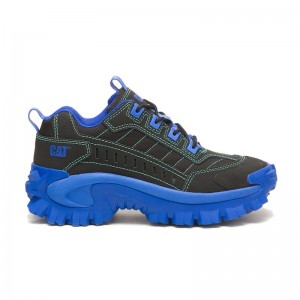 CatFootweat Intruder Supercharged Men's Casual Shoes Black / Blue | 85KNMETIH