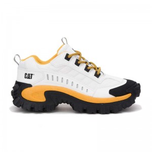 CatFootweat Re-Powered Intruder Chunky Trainer Women's Shoes White / Yellow | 18YFUNGPS