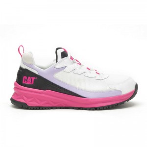 CatFootweat Streamline Runner Carbon Composite Women's Shoes White / Black | 53PNEHSUD