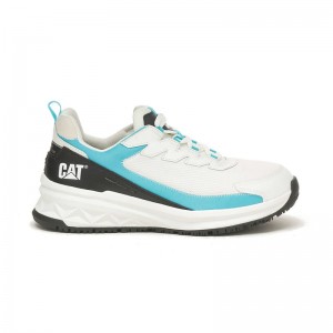 CatFootweat Streamline Runner Carbon Composite Women's Shoes White / Blue | 32ULAVZKN