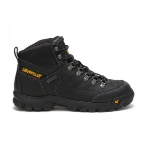 CatFootweat Threshold Waterproof Men's Work Boots Black | 34TRSEWQI