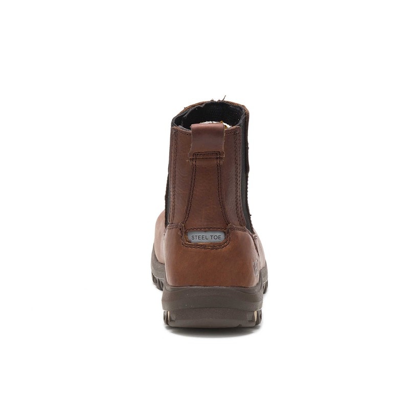 CatFootweat Abbey Steel Toe Women's Boots Brown | 07FXNCUQG