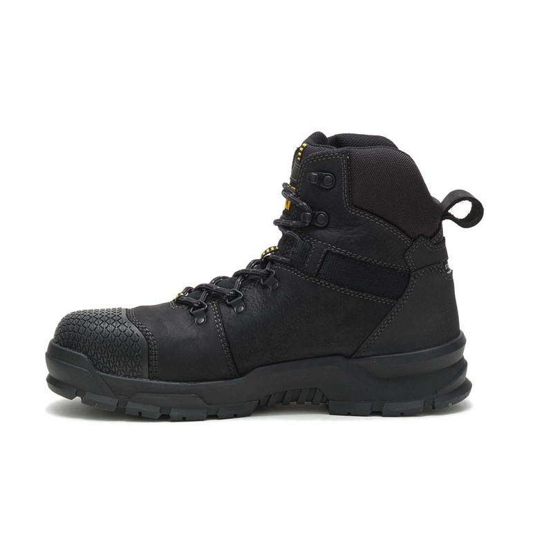 CatFootweat Accomplice X Waterproof Steel Toe Men's Work Boots Black | 56YLPZFKA