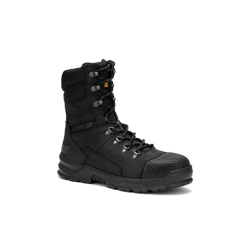 CatFootweat Accomplice X Waterproof Steel Toe Men's Work Boots Black | 61CJZEKST