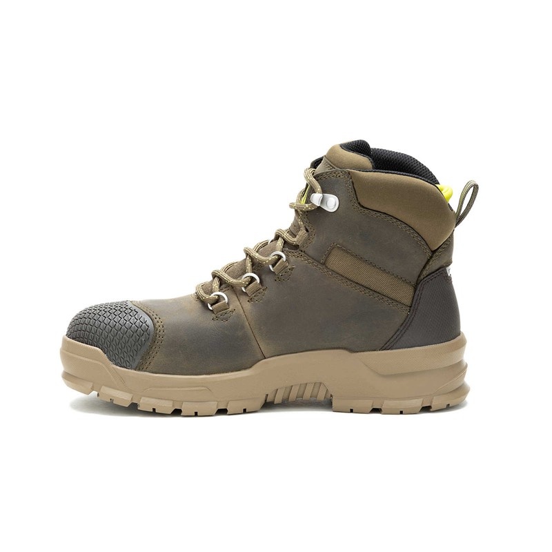 CatFootweat Accomplice X Waterproof Steel Toe Women's Boots Green | 59ULIEZMH