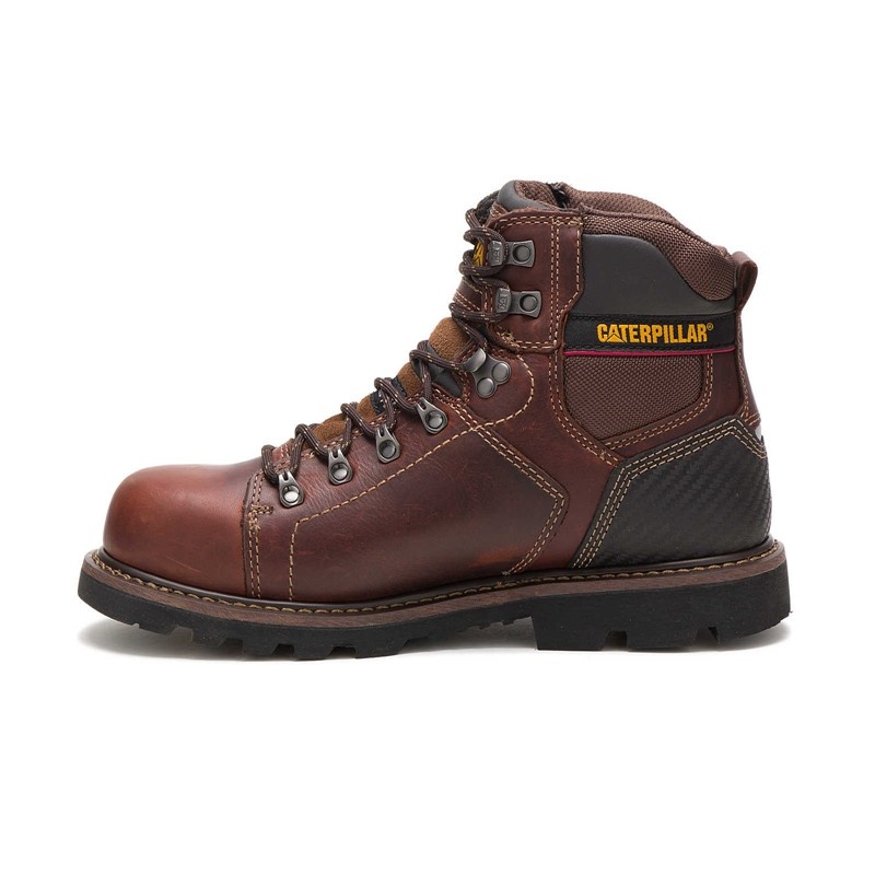 CatFootweat Alaska 2.0 Steel Toe Men's Work Boots Brown | 20VCBTQMD