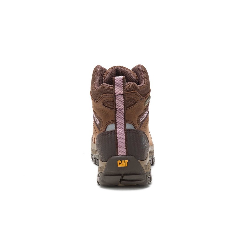 CatFootweat Ally Waterproof Composite Toe Women's Boots Brown | 48OCWDMTL