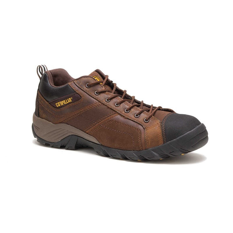 CatFootweat Argon Composite Men's Steel Toe Boots Dark Brown | 65SYRDHCF