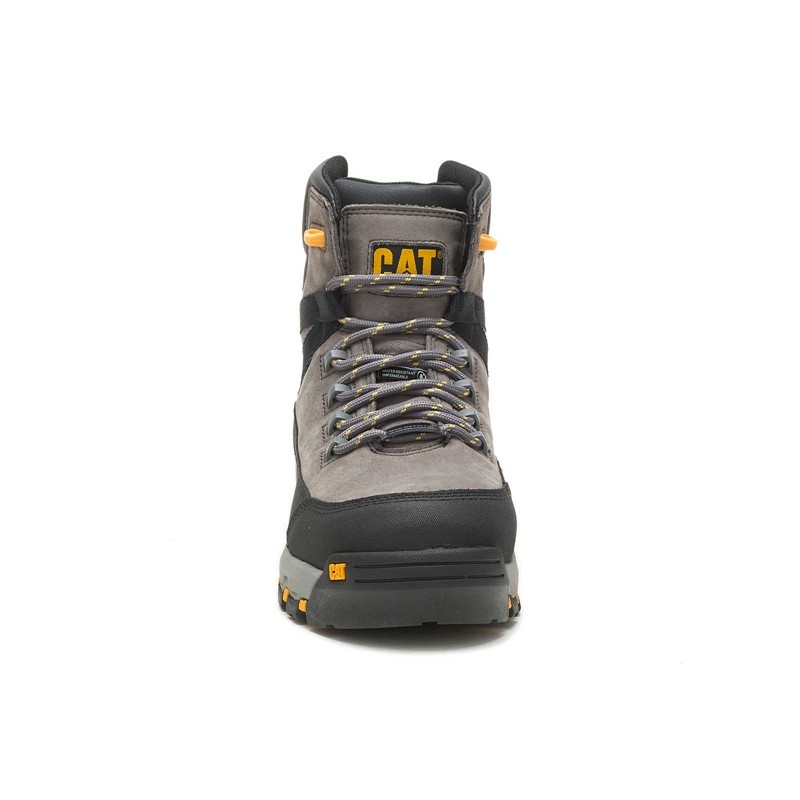 CatFootweat Breakwater Waterproof Thinsulate Carbon Composite Toe Men's Work Boots Grey | 40OFVKXUD