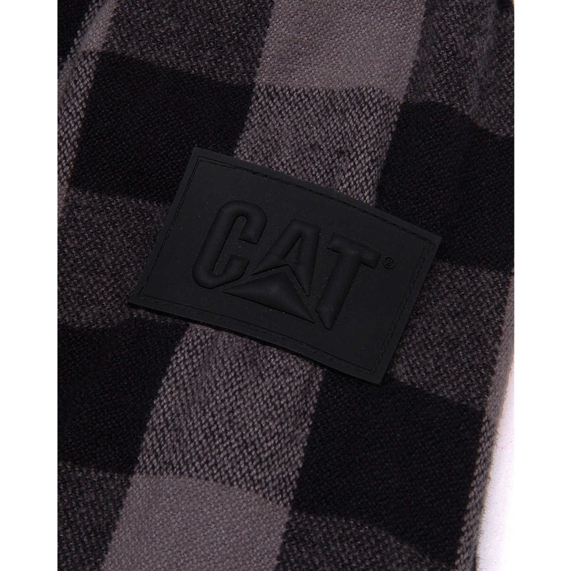 CatFootweat Buffalo Check Heavyweight Shirt Women's Workwear Black | 45UBXLMWP