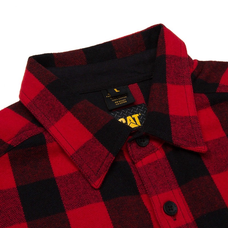 CatFootweat Buffalo Check Men's Clothing Red | 07BCJAWSN