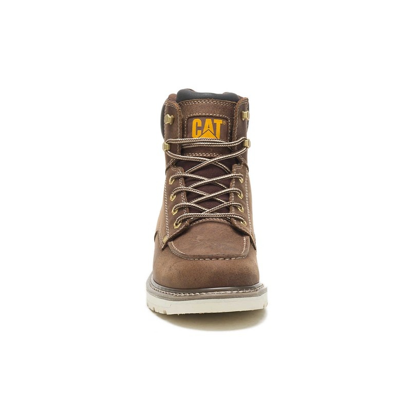 CatFootweat Calibrate Men's Work Boots Khaki | 74GUFOVMX