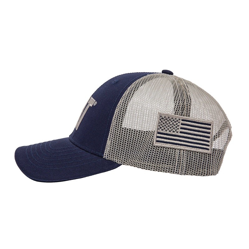 CatFootweat Cat Logo Flag Hat Men's Clothing Navy | 23HEZMAOS