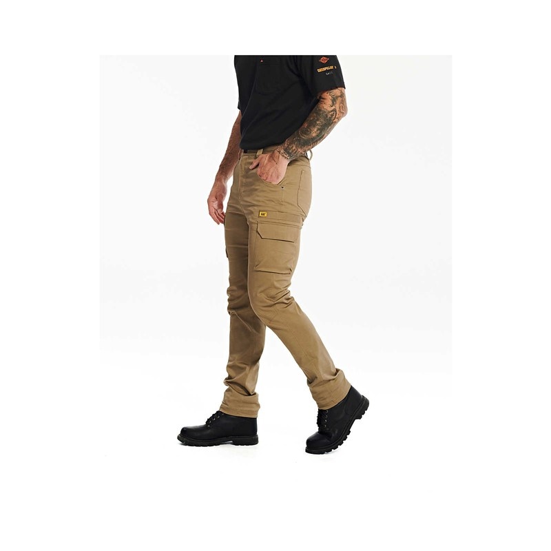 CatFootweat Coolmax Outdoor Work Pant Men's Clothing Khaki | 01QHWAZXE