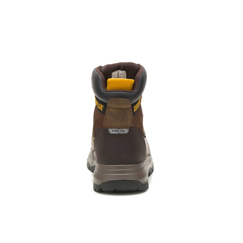 CatFootweat Diagnostic 2.0 Waterproof Steel Toe Men's Work Boots Brown | 20LEBMJNG