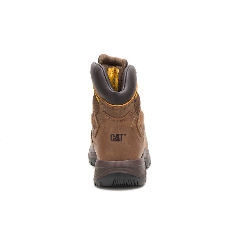 CatFootweat Diagnostic Hi Waterproof Thinsulate&Trade Men's Work Boots Dark Beige | 64MRXHJPE