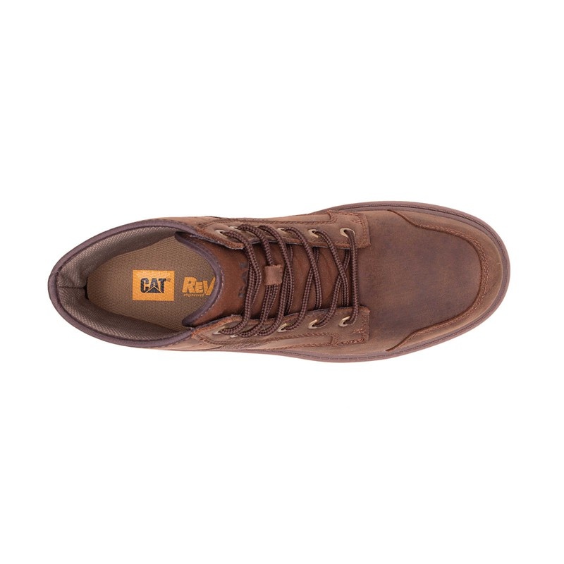 CatFootweat Evident Hi Men's Casual Shoes Dark Coffee | 49PQKFBOV