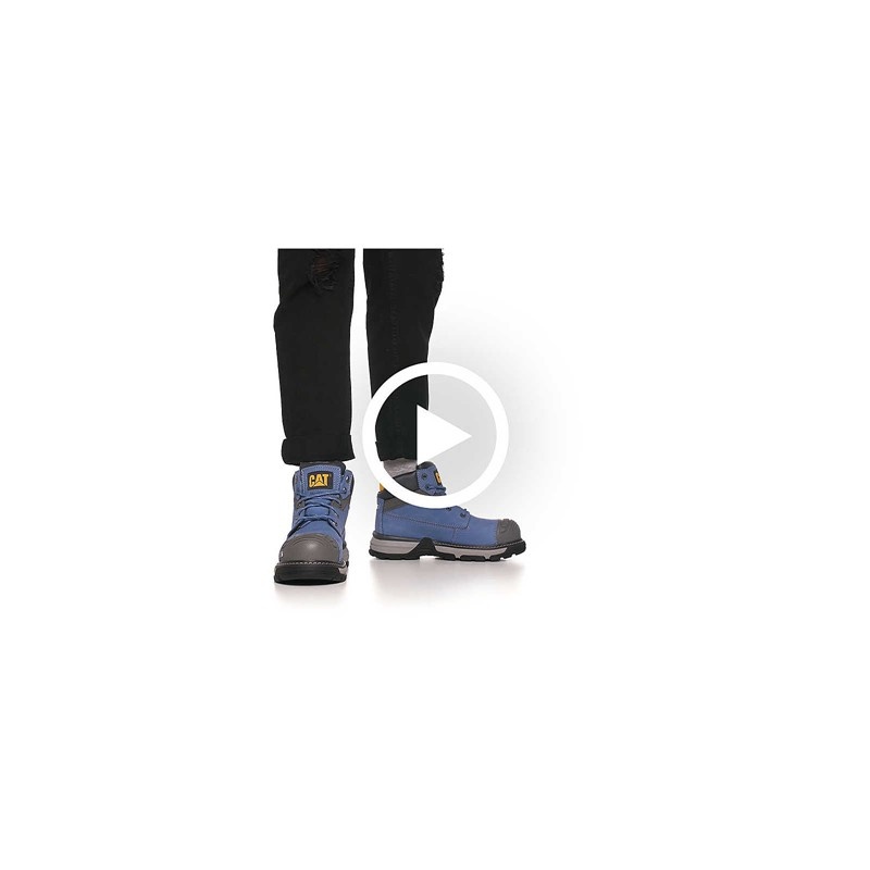 CatFootweat Excavator Superlite Toe Women's Boots Blue | 58FSNPYQW