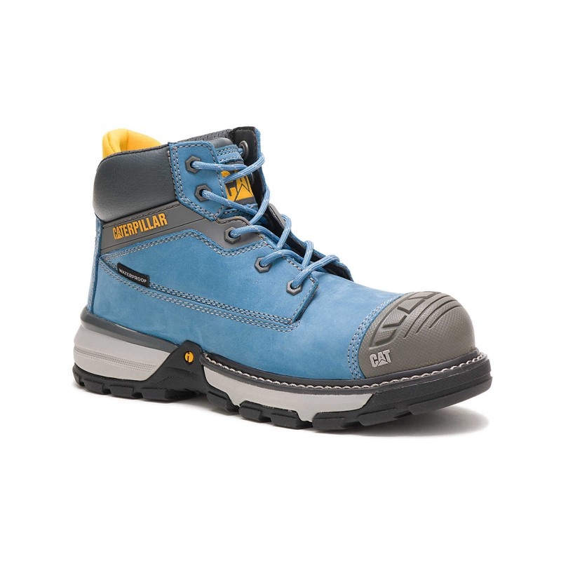 CatFootweat Excavator Superlite Toe Women's Boots Blue | 58FSNPYQW