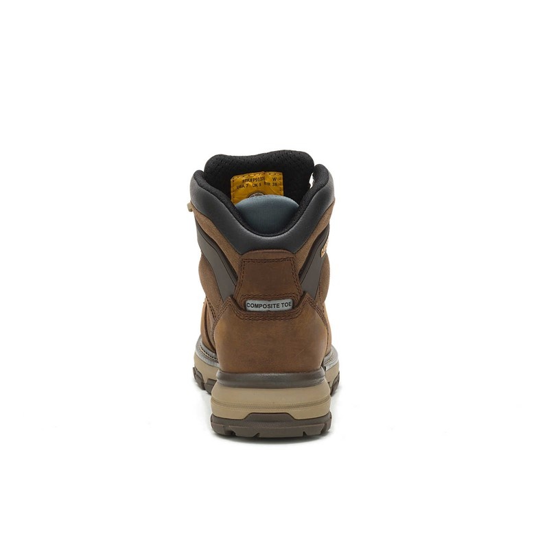 CatFootweat Excavator Superlite Toe Women's Boots Dark Brown | 68VBESOWZ