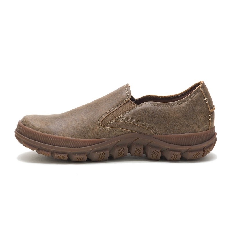 CatFootweat Fused Slip On Men's Casual Shoes Brown | 64TIMQBKF