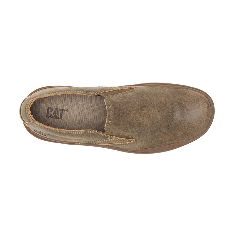 CatFootweat Fused Slip On Men's Casual Shoes Brown | 64TIMQBKF