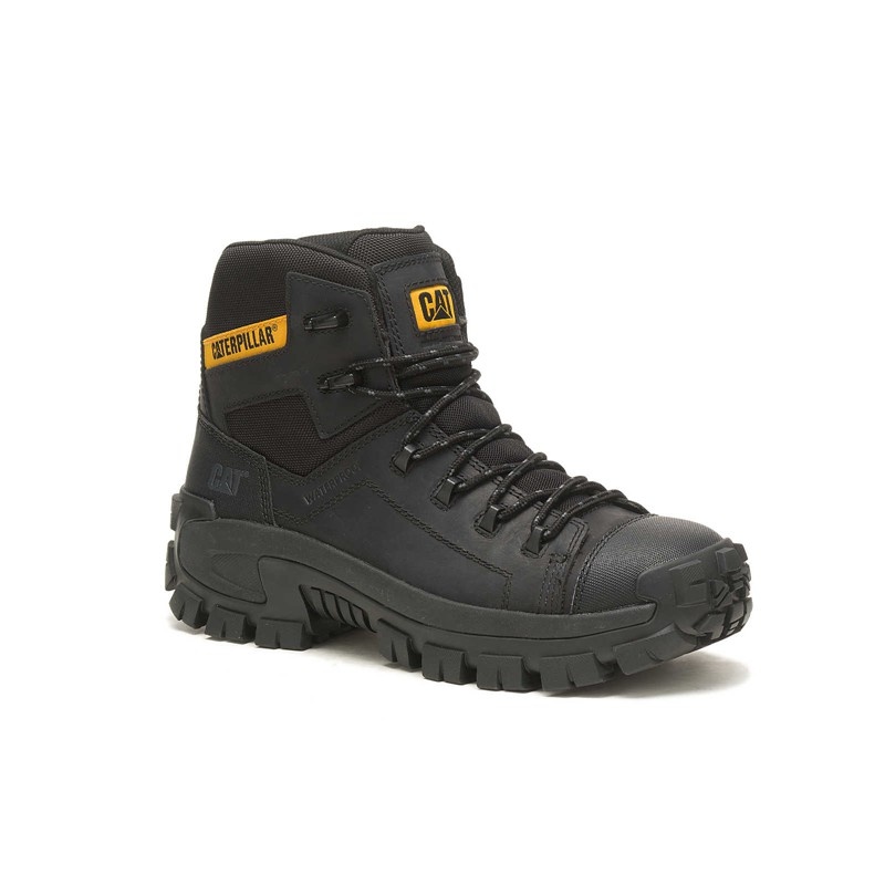 CatFootweat Hiking Style Men's Work Boots Black | 87REAHZNU