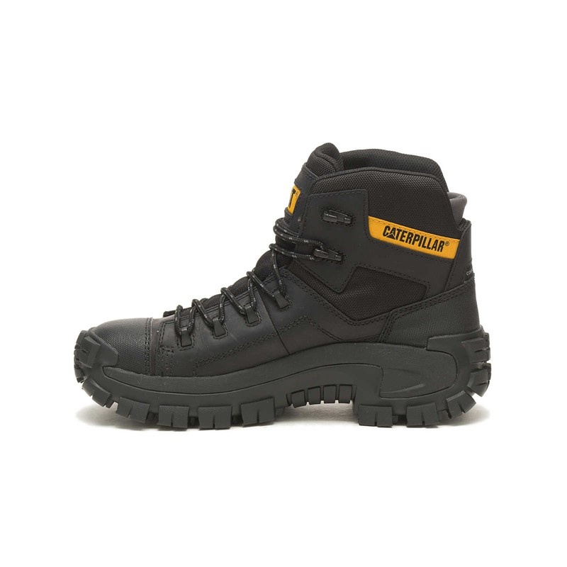 CatFootweat Hiking Style Men's Work Boots Black | 87REAHZNU