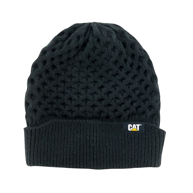 CatFootweat Honeycomb Knit Beanie Men\'s Clothing Black | 07ZKNMDYP