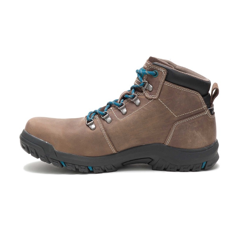 CatFootweat Mae Steel Toe Waterproof Women's Boots Brown | 70UDWAVOS