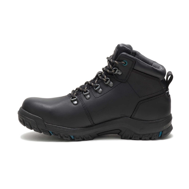 CatFootweat Mae Steel Toe Waterproof Women's Boots Black | 93IYXLRWQ