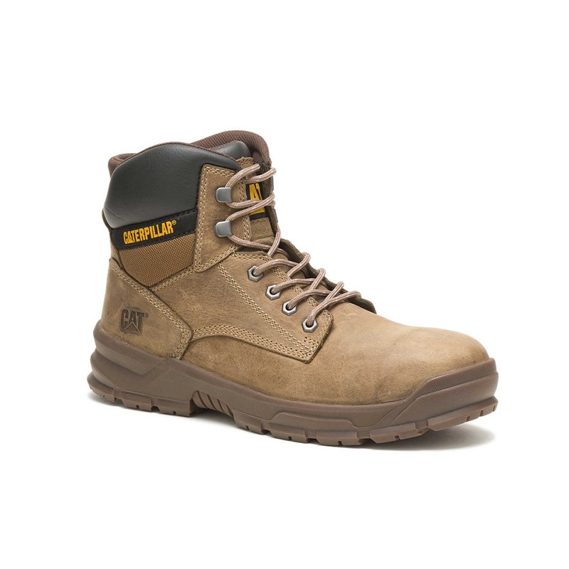 CatFootweat Mobilize Alloy Toe Men's Work Boots Khaki | 78IFWGSCD