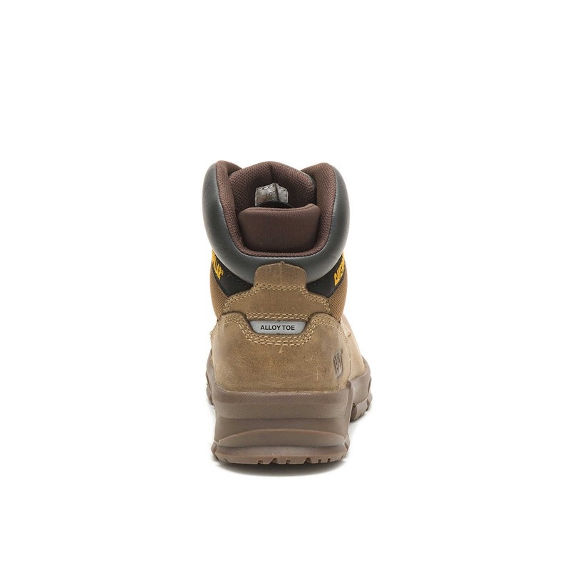 CatFootweat Mobilize Alloy Toe Men's Work Boots Khaki | 78IFWGSCD