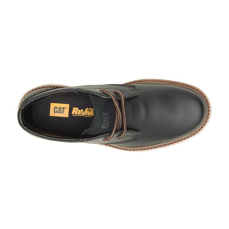 CatFootweat Narrate Chukka Men's Casual Shoes Black | 65MJHSTNF