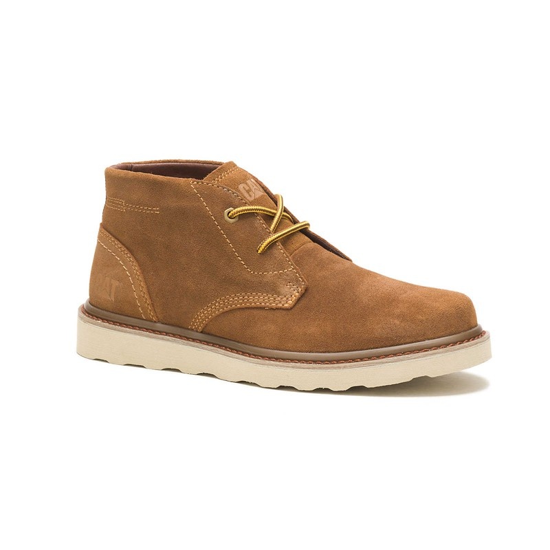 CatFootweat Narrate Chukka Men's Casual Shoes Brown | 38ILNHPDE