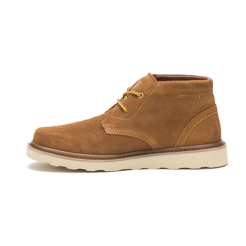 CatFootweat Narrate Chukka Men's Casual Shoes Brown | 38ILNHPDE