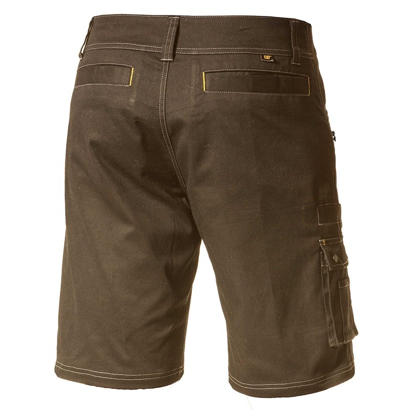 CatFootweat Operator Flex Short Men's Clothing Brown | 01POSGTBC