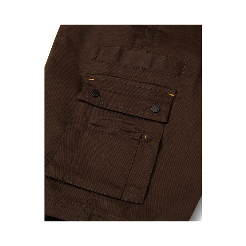 CatFootweat Operator Flex Short Men's Clothing Brown | 01POSGTBC