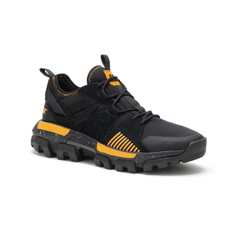 CatFootweat Raider Sport Sneaker Men's Casual Shoes Black / Yellow | 09SEDCJOW