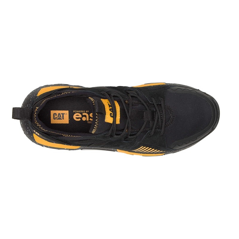 CatFootweat Raider Sport Sneaker Men's Casual Shoes Black / Yellow | 09SEDCJOW