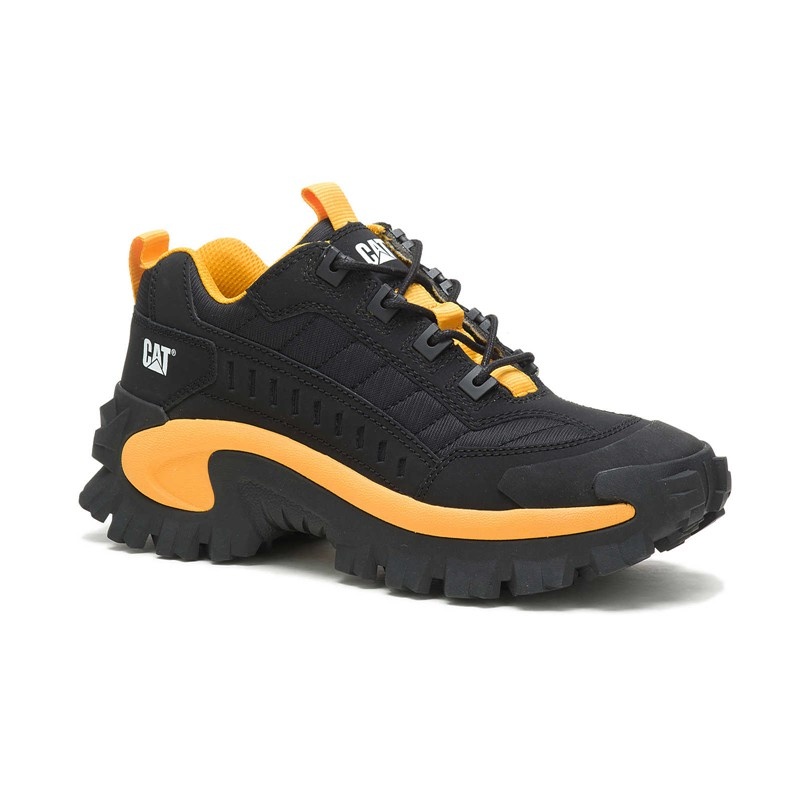 CatFootweat Re-Powered Intruder Chunky Trainer Women's Shoes Black / Yellow | 16EDVUYLT