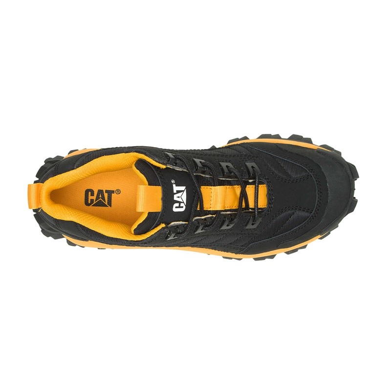 CatFootweat Re-Powered Intruder Chunky Trainer Women's Shoes Black / Yellow | 16EDVUYLT