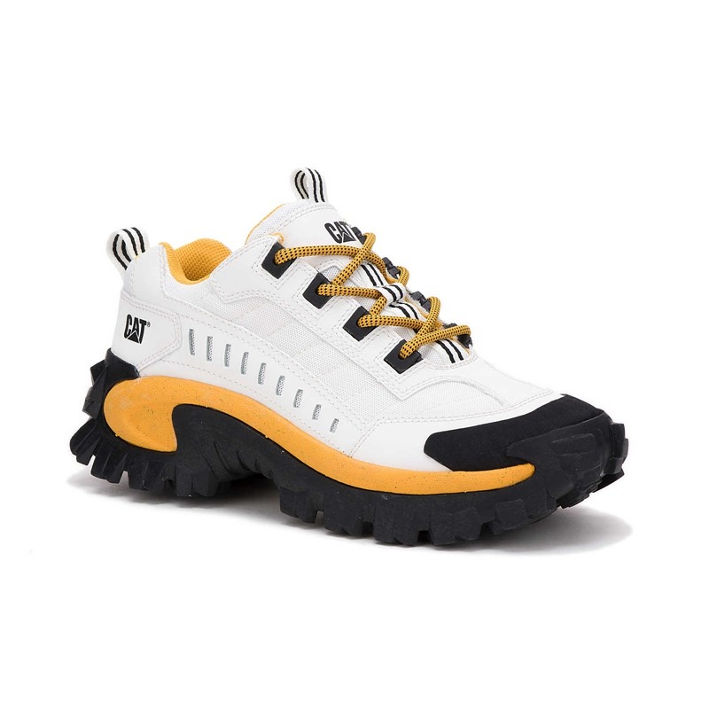 CatFootweat Re-Powered Intruder Chunky Trainer Women's Shoes White / Yellow | 18YFUNGPS