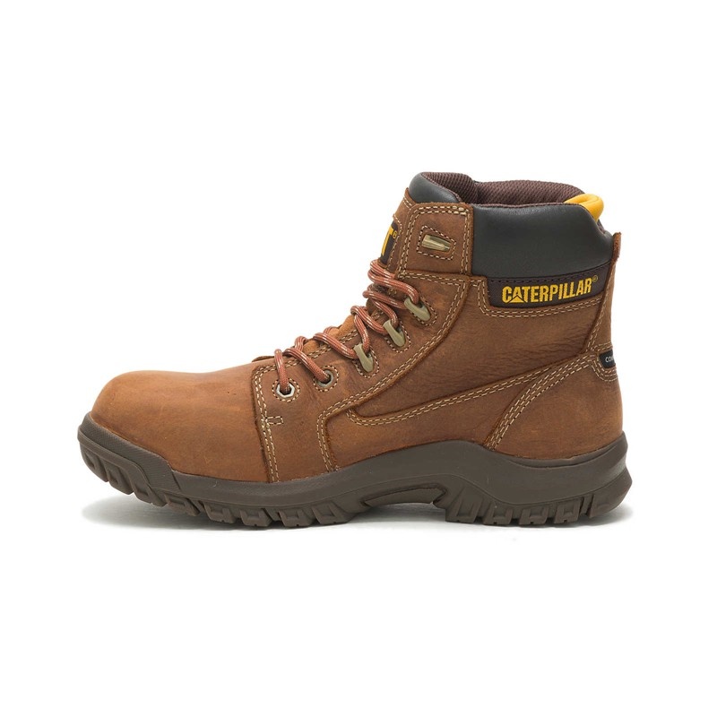 CatFootweat Resorption Waterproof Composite Toe Women's Boots Brown | 45RDSHNLJ