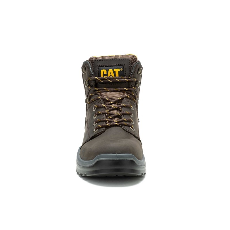 CatFootweat Striver Steel Toe Men's Work Boots Brown | 76JXICROA