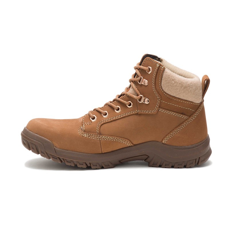 CatFootweat Tess Steel Toe Women's Boots Brown | 24GDVMKWR